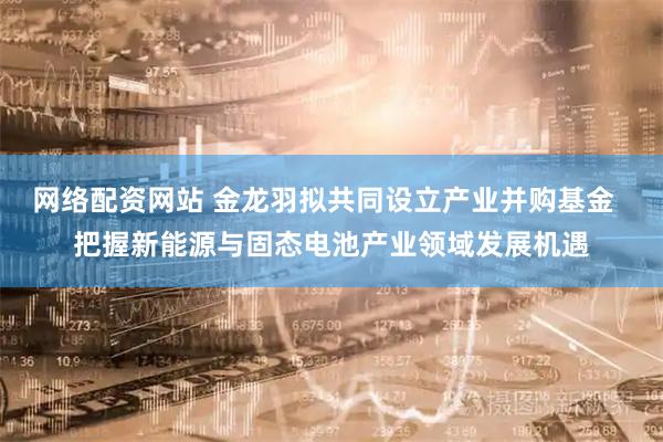 网络配资网站 金龙羽拟共同设立产业并购基金 把握新能源与固态电池产业领域发展机遇